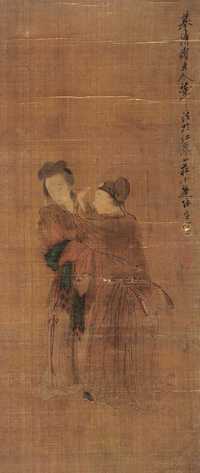 陈小莲 人物 立轴